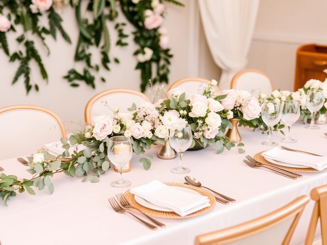 Baby shower tablescape