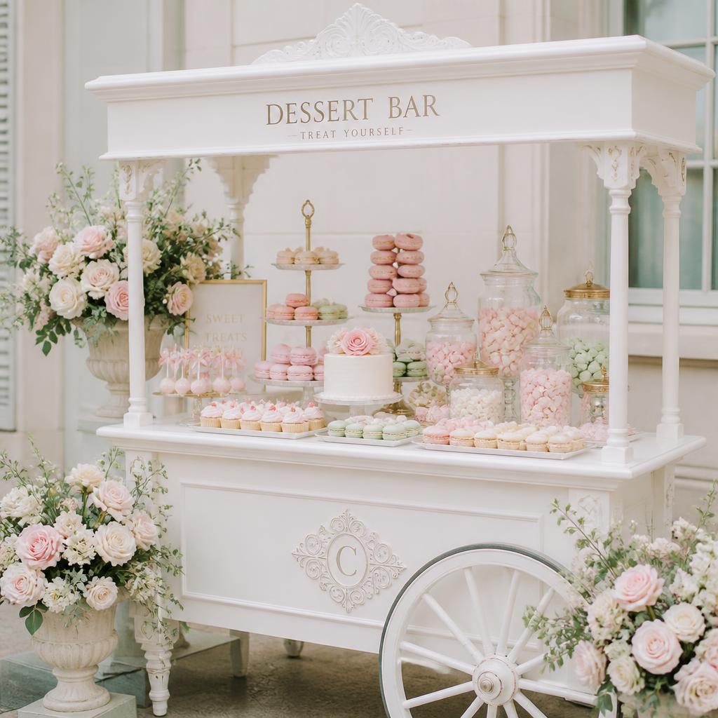 Snack Cart & Flower Bar