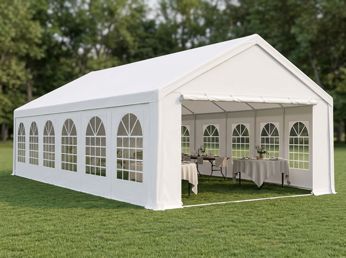 20x40 White Backyard Party Tent rental in Bergen County, NJ